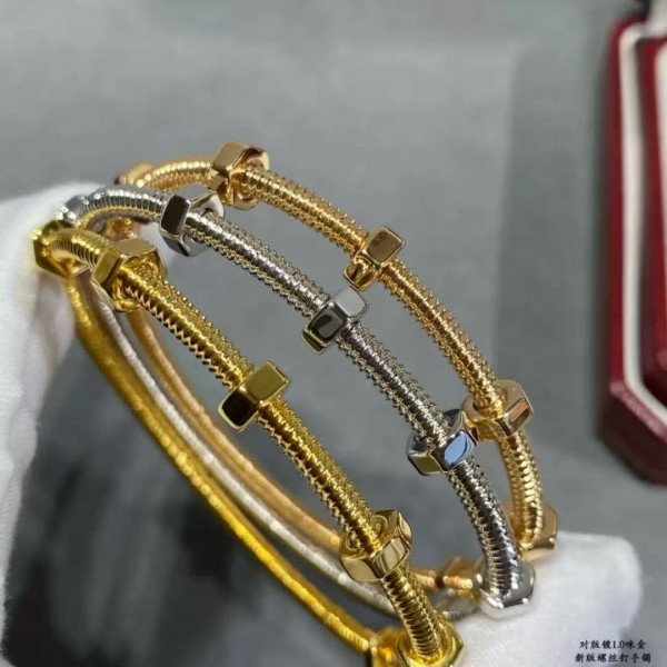 High version Cartier V Gold Six Screw Bracelet Love Women's Couple Six Nut Bracelet