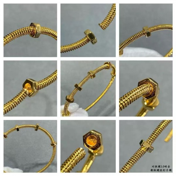 High version Cartier V Gold Six Screw Bracelet Love Women's Couple Six Nut Bracelet 