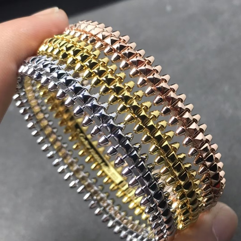 High quality classic brand Cartier bullet head couple bracelet neutral jewelry factory direct sales