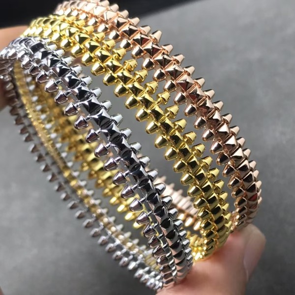 High quality classic brand Cartier bullet head couple bracelet neutral jewelry factory direct sales 