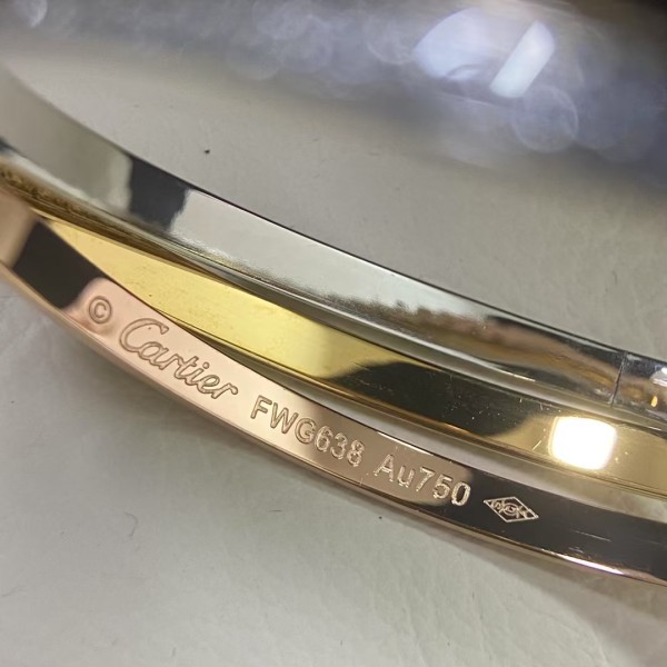 High quality classic brand Cartier new product set with diamonds, three color three ring bracelet, neutral jewelry factory direct sales