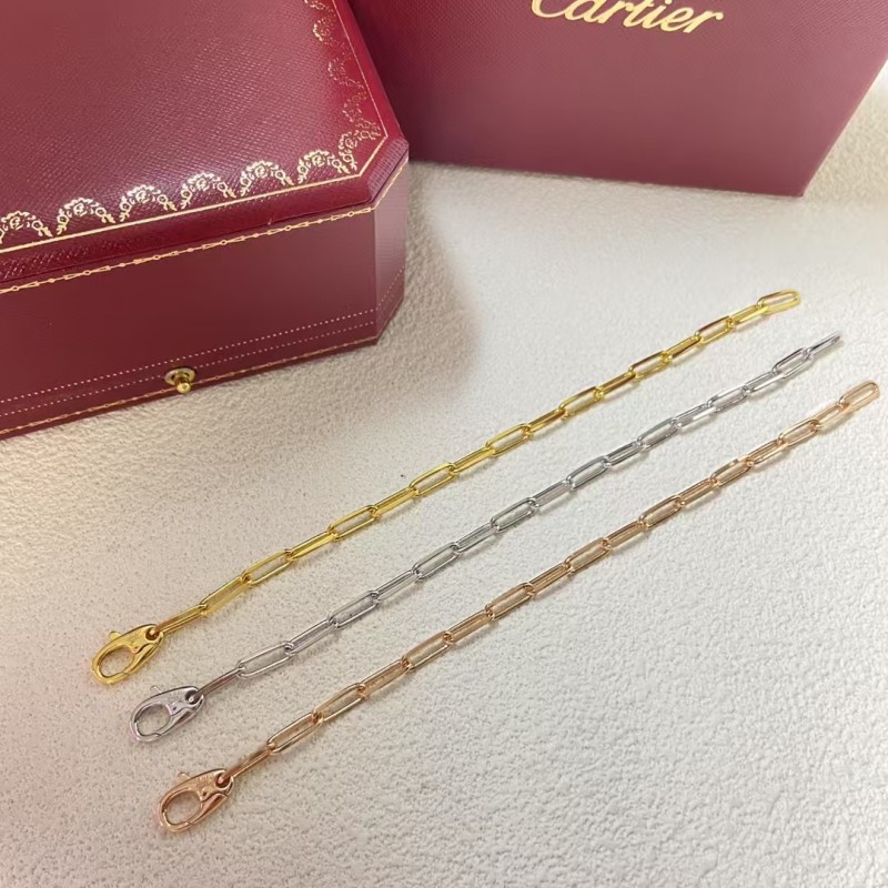 High-quality Classic Brand Cartier New Multi section Plain Circle Bracelet Jewelry Factory Direct Sales