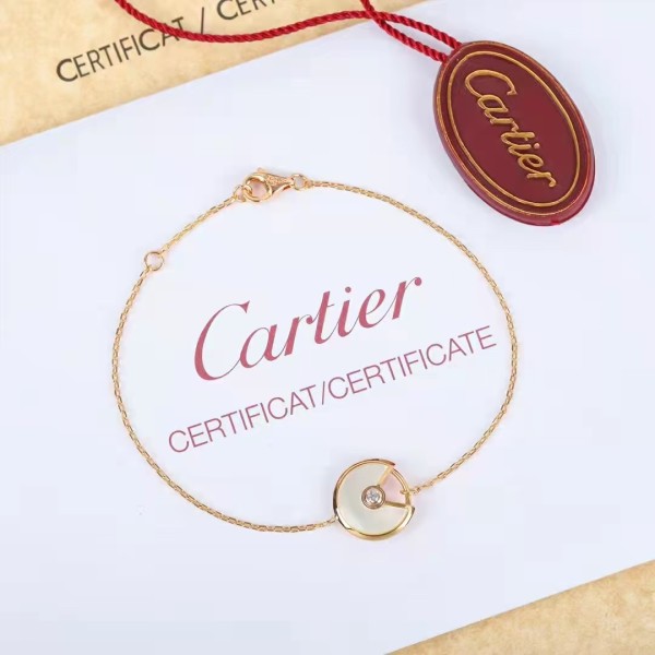 High End Brand Cartier Hand Talisman Bracelet with 3 Layers of 18K Gold High-quality Jewelry in Stock Factory Direct Sales Free Shipping