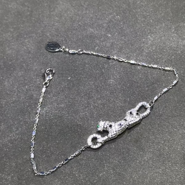 Light Luxury Brand Cartier New Full Diamond Leopard BraceletHigh Quality Jewelry Factory Direct Sales Free Shipping