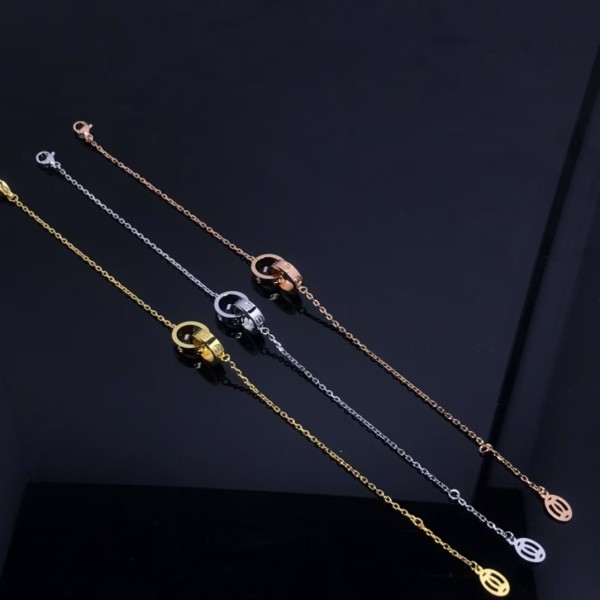 Light Luxury Brand Cartier Classic screw double ring bracelet Quality Jewelry Factory Direct Sales Free Shipping