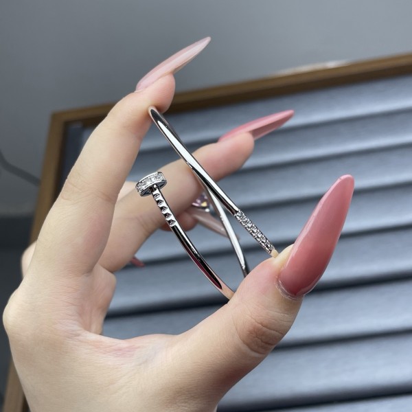 Cartier Bracelet Elastic Tube Nail with Drill Bracelet
