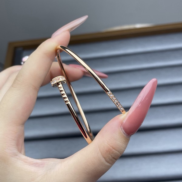 Cartier Bracelet Elastic Tube Nail with Drill Bracelet
