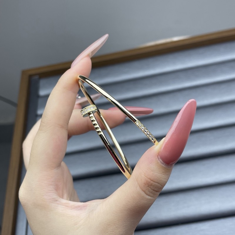 Cartier Bracelet Elastic Tube Nail with Drill Bracelet