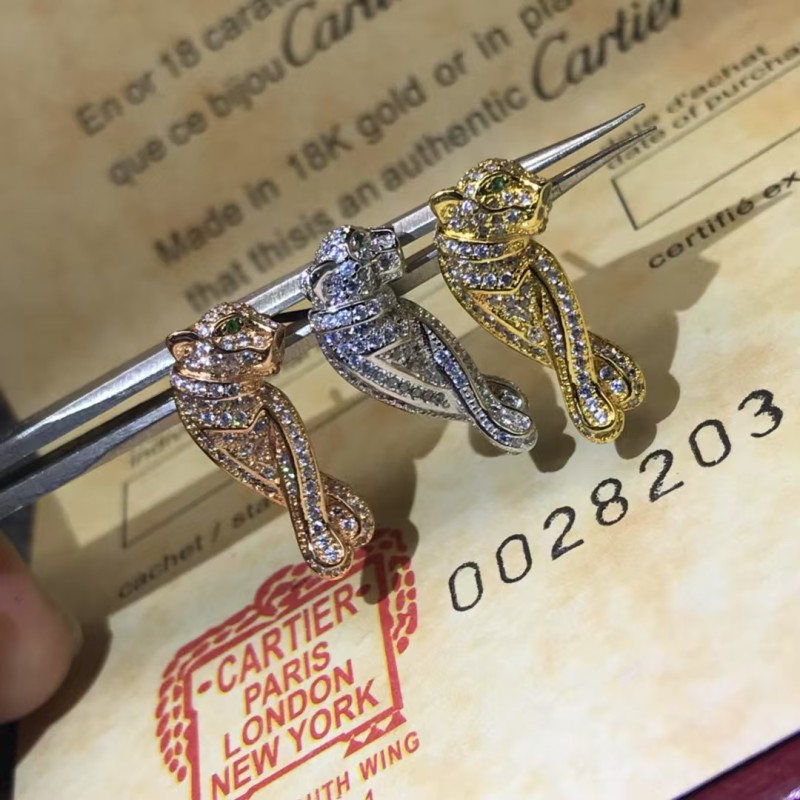 Classic Brand Cartier Starry Sky Leopard earrings Factory Direct Sales Free Shipping