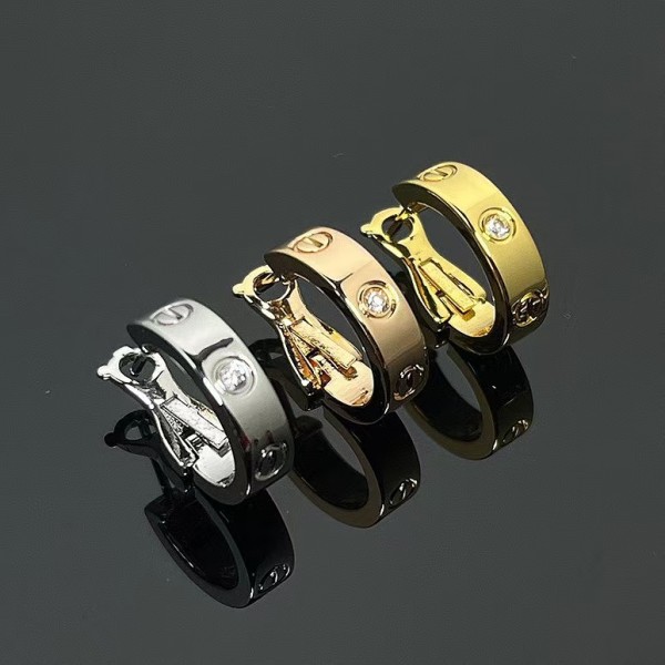 Classic Brand Cartier New screw studded diamond earrings Factory Direct Sales Free Shipping