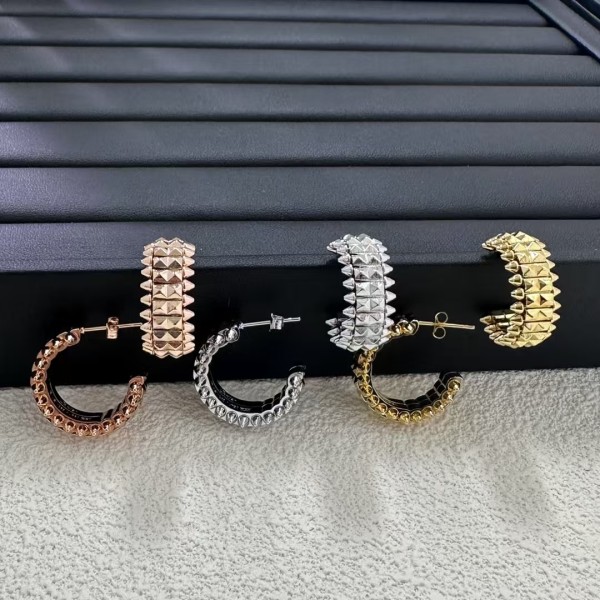 Classic Brand Cartier New Double Row Willow Ding earrings Factory Direct Sales Free Shipping