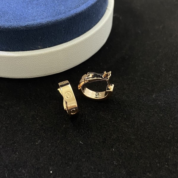 Cartier new ear clip with screw pattern and diamond free ear buckle