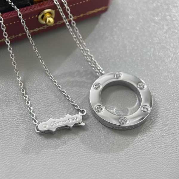 Classic Brand Cartier Necklace Classic Love Double Chain Necklace Factory Direct Sales Free Shipping 
