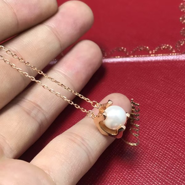 Classic Brand Cartier Necklace New Bull Horn Pearl Necklace Factory Direct Sales Free Shipping