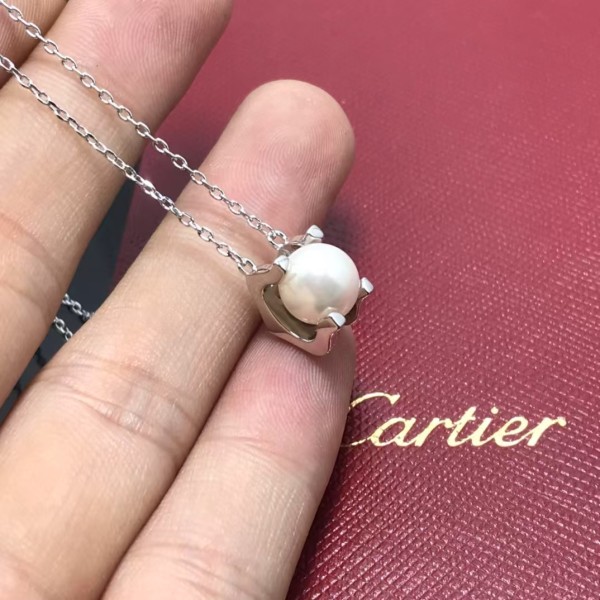 Classic Brand Cartier Necklace New Bull Horn Pearl Necklace Factory Direct Sales Free Shipping