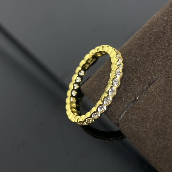 Light Luxury Brand Cartier Full Diamond Polish Edge Ring Factory Direct Sales Free Shipping