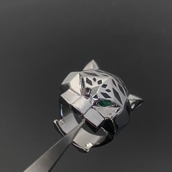 Light Luxury Brand Cartier New Leopard Head Ring Couple Ring Factory Direct Sales Free Shipping