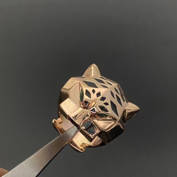 Light Luxury Brand Cartier New Leopard Head Ring Couple Ring Factory Direct Sales Free Shipping 