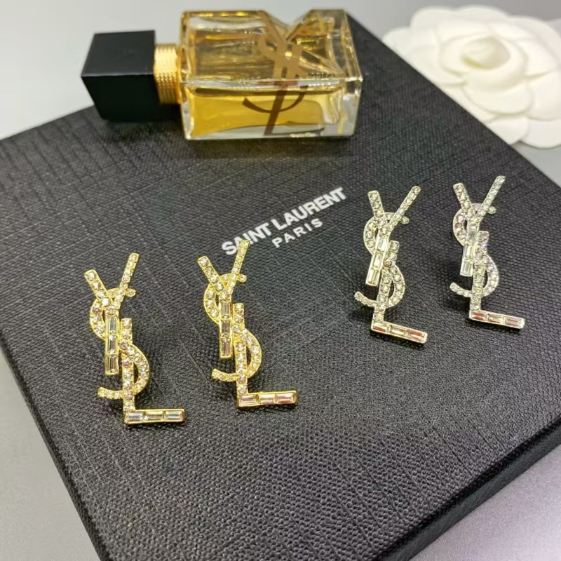 Light Luxury Brand YSL Luxurious temperament earrings Factory Direct Sales Free Shipping