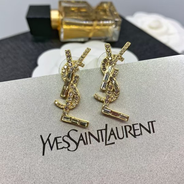 Light Luxury Brand YSL Luxurious temperament earrings Factory Direct Sales Free Shipping