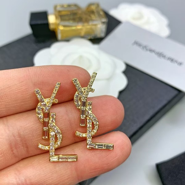 Light Luxury Brand YSL Luxurious temperament earrings Factory Direct Sales Free Shipping