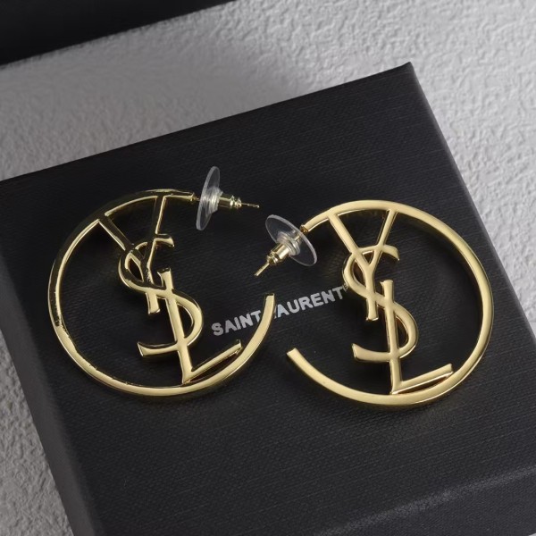 Light Luxury Brand YSL Circle earrings Factory Direct Sales Free Shipping 