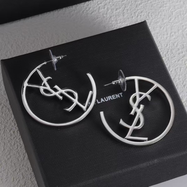 Light Luxury Brand YSL Circle earrings Factory Direct Sales Free Shipping