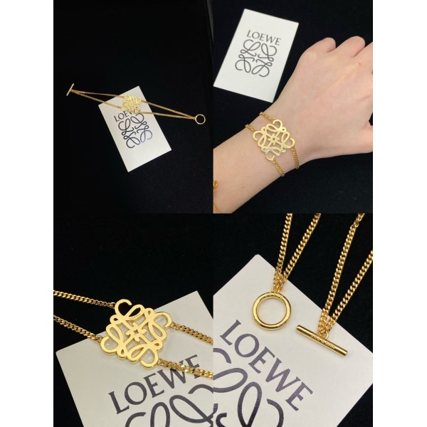 Light Luxury Brand Loewe Double layered bracelet  Factory Direct Sales Free Shipping 