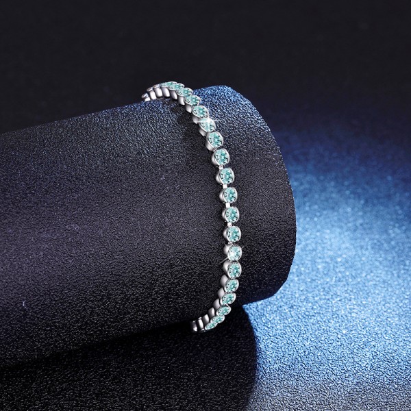 S925 sterling silver light luxury high-end Moissanite bracelet adjustable for wholesale