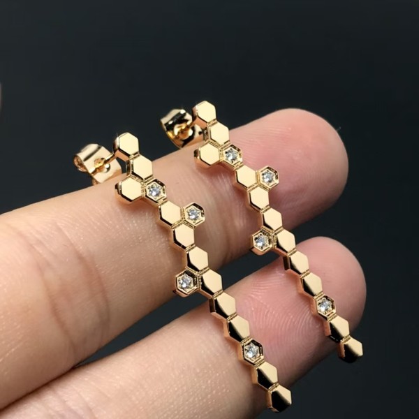 Classic brand Chaumet earrings New honeycomb earrings factory direct sales free shipping 
