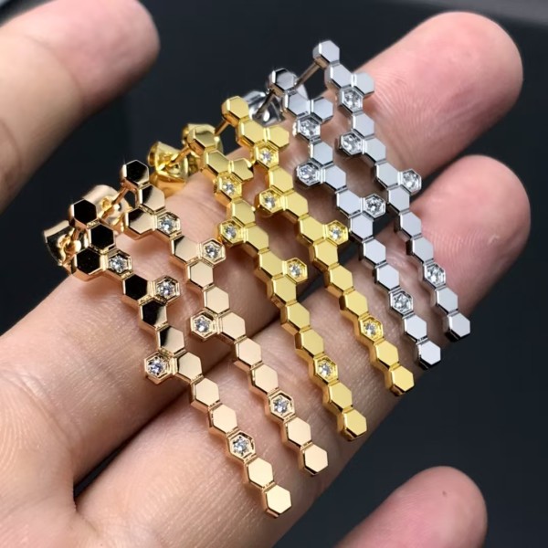 Classic brand Chaumet earrings New honeycomb earrings factory direct sales free shipping