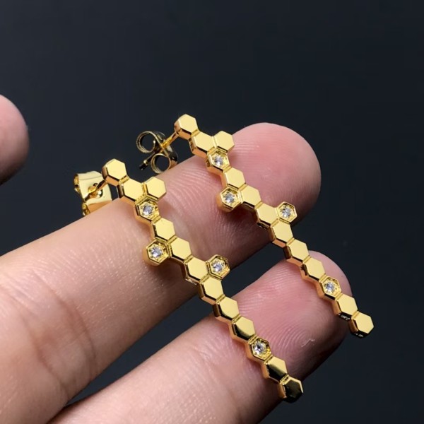 Classic brand Chaumet earrings New honeycomb earrings factory direct sales free shipping