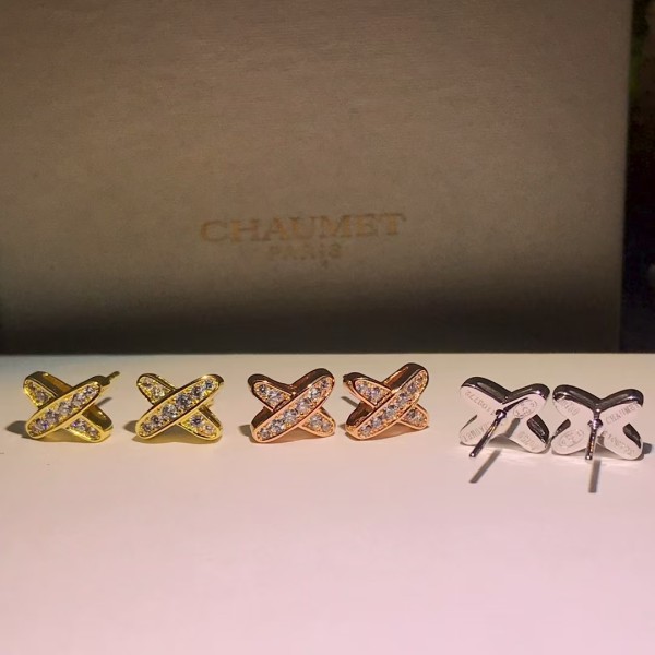 Classic brand Chaumet earrings New Full Diamond Earrings factory direct sales free shipping