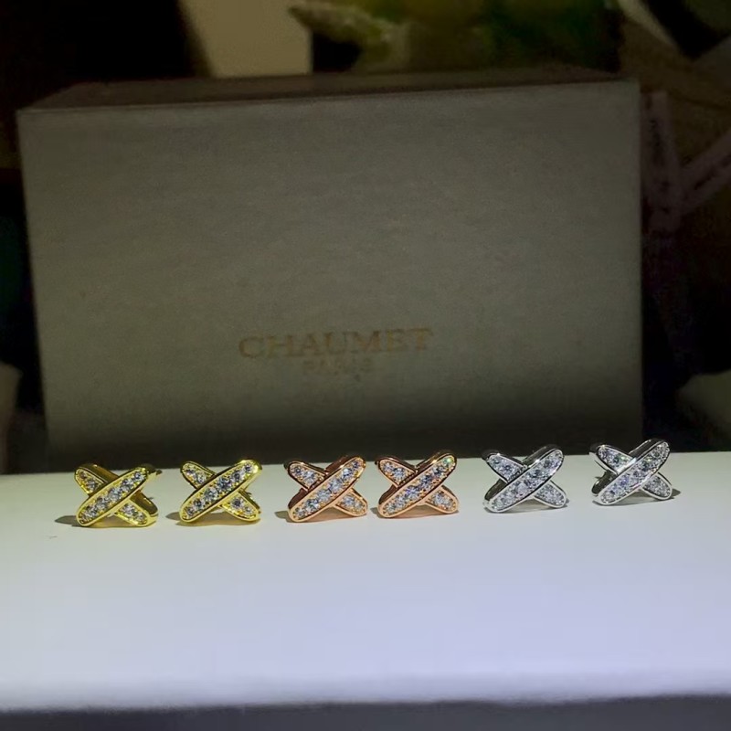 Classic brand Chaumet earrings New Full Diamond Earrings factory direct sales free shipping