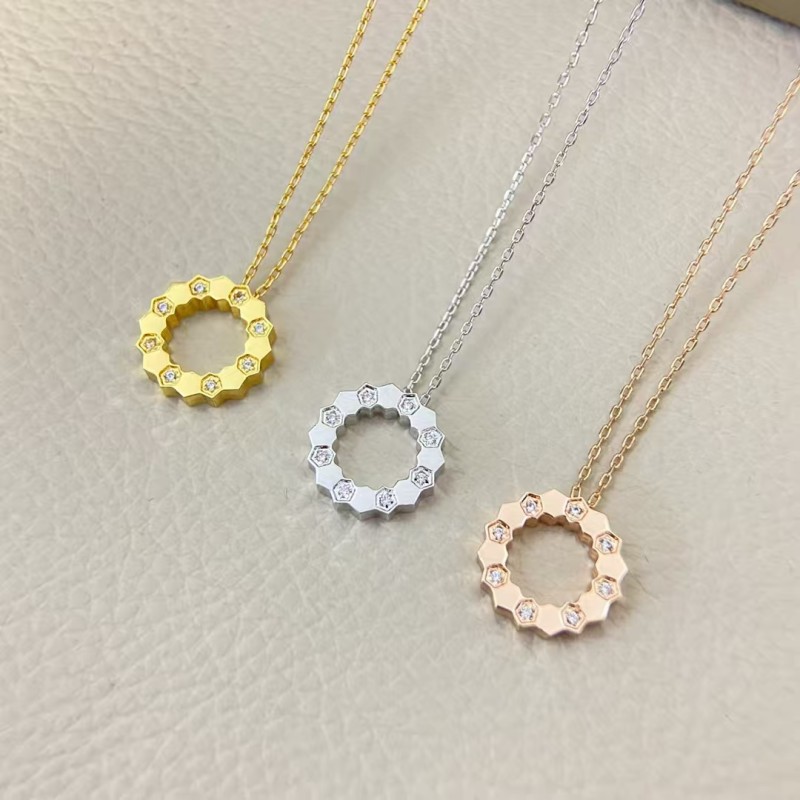 Classic brand Chaumet necklace New round diamond encrusted honeycomb necklace factory direct sales free shipping