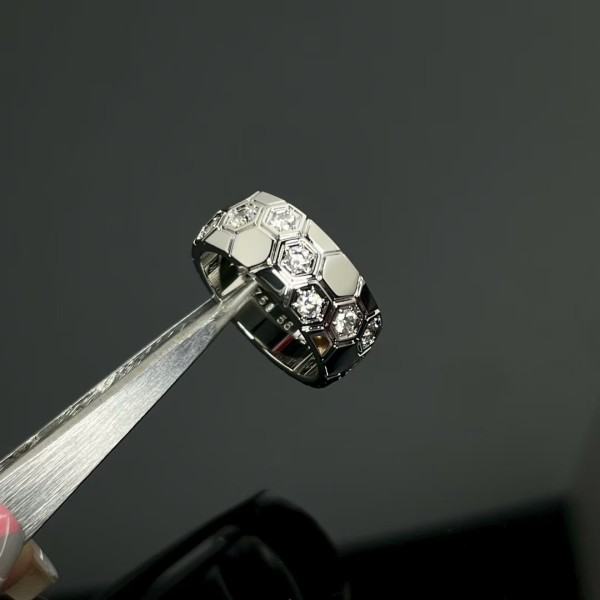Classic brand Chaumet New wide diamond honeycomb ring Factory Direct Sales with Free Shipping 