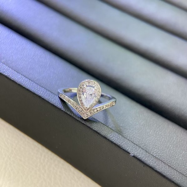 Classic brand Chaumet New Diamond Crown Water Drop Ring Factory Direct Sales with Free Shipping ﻿