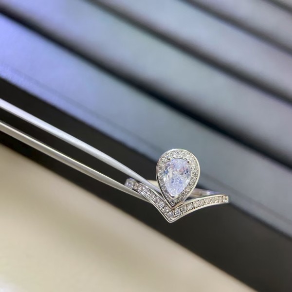 Classic brand Chaumet New Diamond Crown Water Drop Ring Factory Direct Sales with Free Shipping ﻿