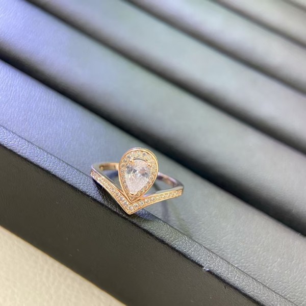 Classic brand Chaumet New Diamond Crown Water Drop Ring Factory Direct Sales with Free Shipping ﻿