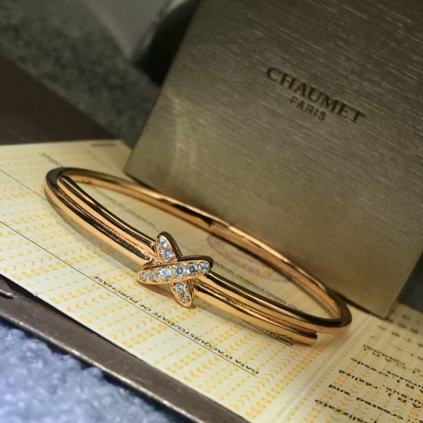 Classic brand Chaumet bracelet New Half Diamond Cross Bracelet factory direct sales free shipping 