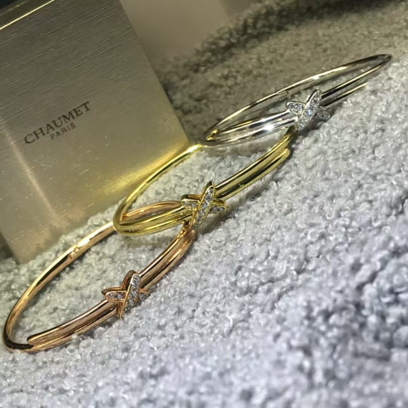 Classic brand Chaumet bracelet New Half Diamond Cross Bracelet factory direct sales free shipping