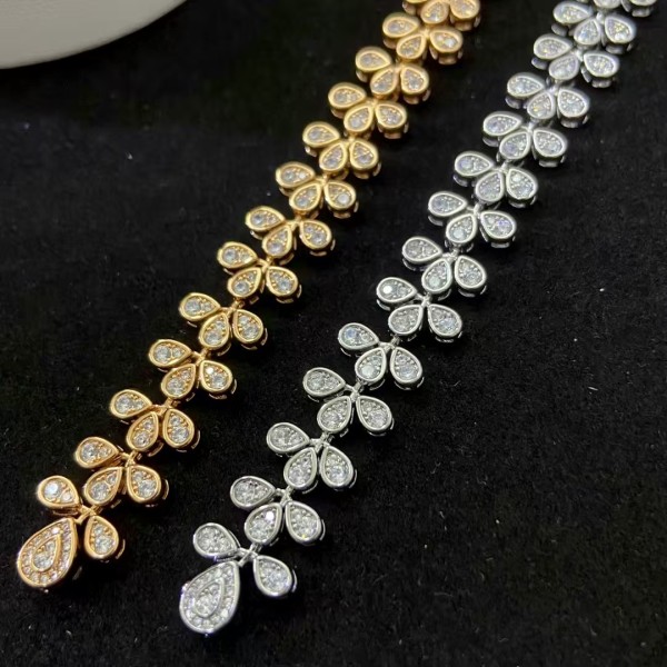 Classic brand Chaumet bracelet New multi section diamond encrusted petal bracelet factory direct sales free shipping