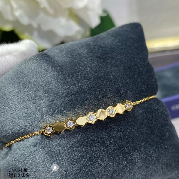 Classic brand Chaumet bracelet New Interval Diamond Honeycomb Bracelet factory direct sales free shipping