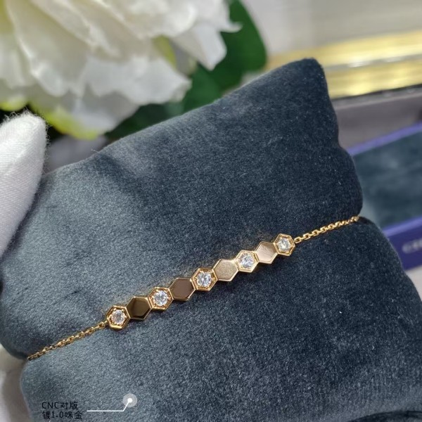 Classic brand Chaumet bracelet New Interval Diamond Honeycomb Bracelet factory direct sales free shipping