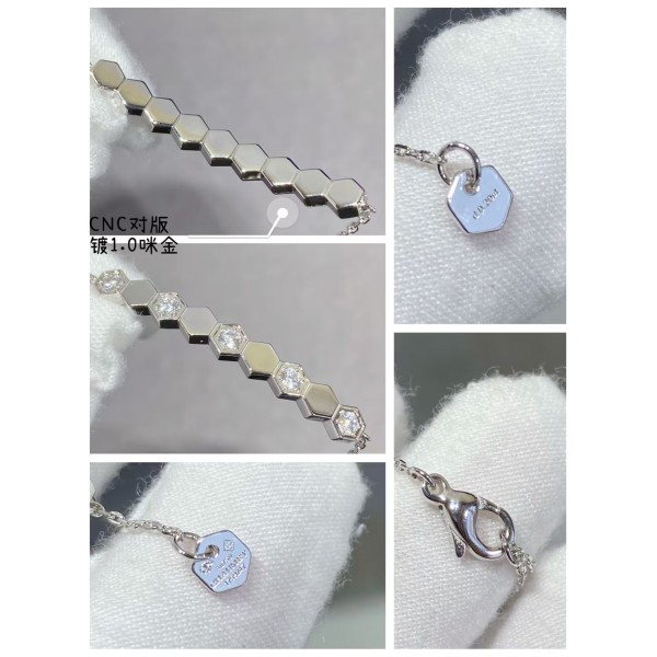 Classic brand Chaumet bracelet New Interval Diamond Honeycomb Bracelet factory direct sales free shipping