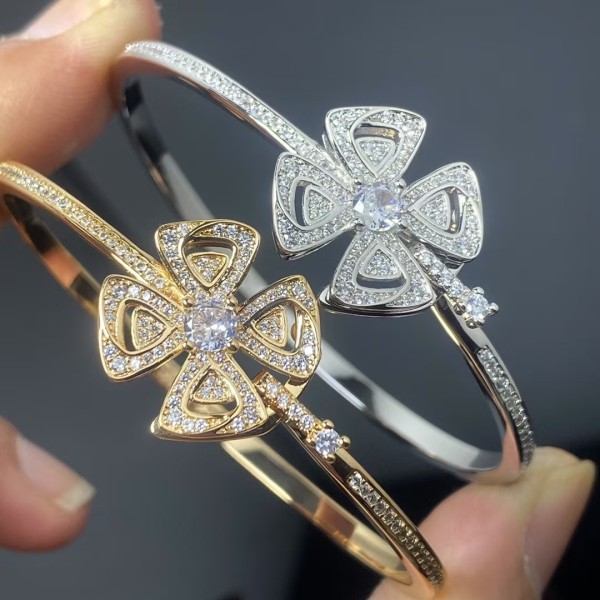 Classic brand high-end jewelry Bvlgari bracelet New Full Diamond Windmill Bracelet factory direct sales free shipping