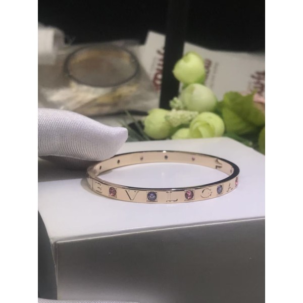 Classic brand high-end jewelry Bvlgari bracelet colored diamond bracelet factory direct sales free shipping