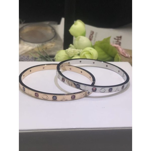 Classic brand high-end jewelry Bvlgari bracelet colored diamond bracelet factory direct sales free shipping