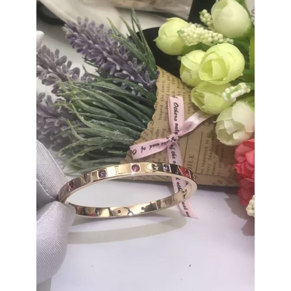 Classic brand high-end jewelry Bvlgari bracelet colored diamond bracelet factory direct sales free shipping