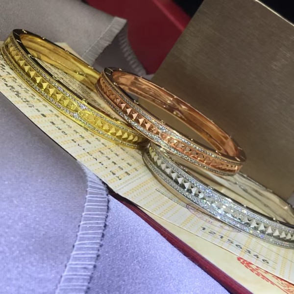 Classic brand high-end jewelry Bvlgari bracelet Water chestnut two row diamond bracelet factory direct sales free shipping